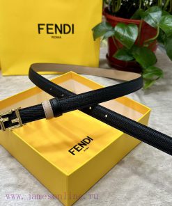 FENDL/Fendi width 20MM, imported calf leather, matched with ruthenium palladium plated F-buc nn7d15gx