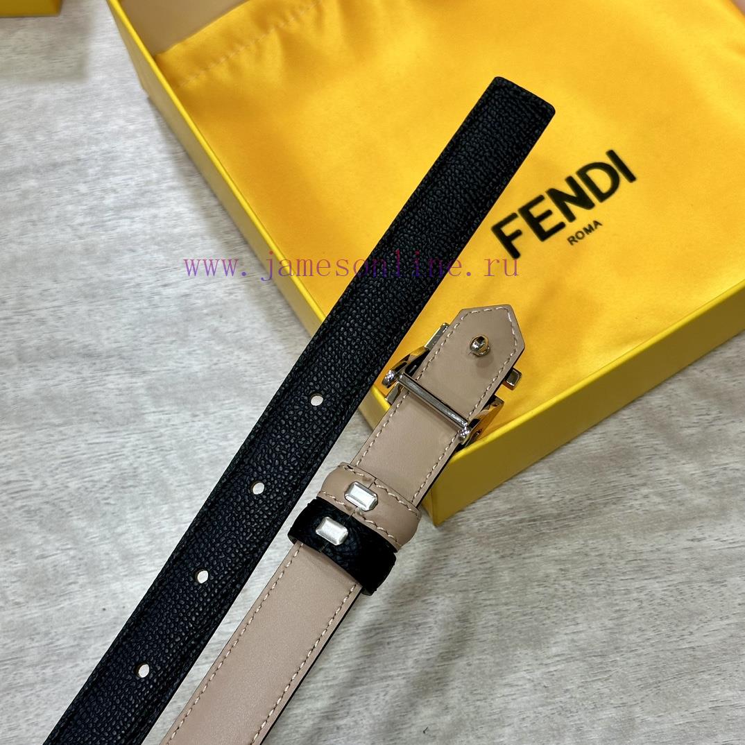 FENDL/Fendi width 20MM, imported calf leather, matched with ruthenium palladium plated F-buc n8ezoiir - Image 9