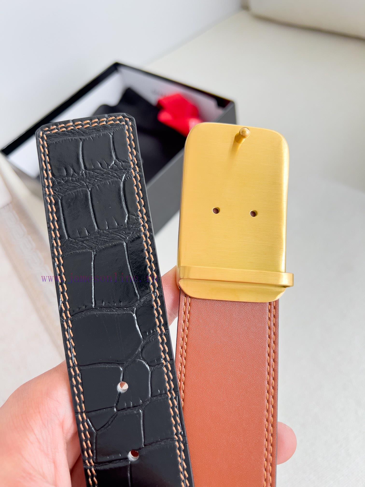 Givenchy GIVENCHY Belt ️ BeltBuckle, smooth buckle made of pure steel material, leather belt g5kpojqd - Image 6