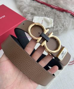 Ferragamo Ferrgamo ️ Belt and beltHanging buckle, classic hanging buckle made of pure copper ygl05w39