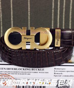 Ferragami crocodile patternComes with a punch as a giftThe material is made of 100% top laye nynocpvf