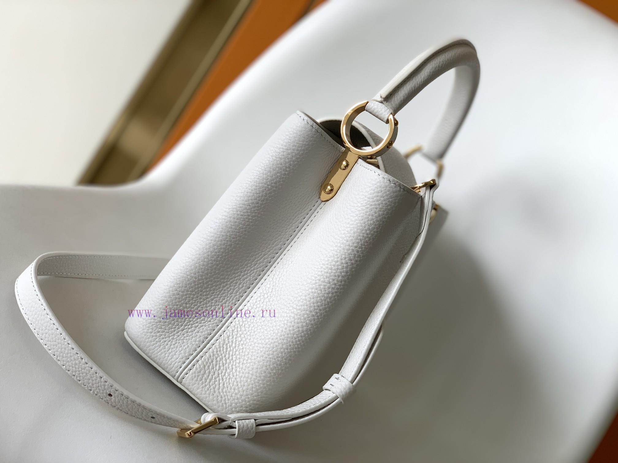 Louis Vuitton Bags Original SingleCOW LEATHERM59882 M42259 White Medium Capucines BB Handbag Made Of Imported Calf c2bctlu2 - Image 3
