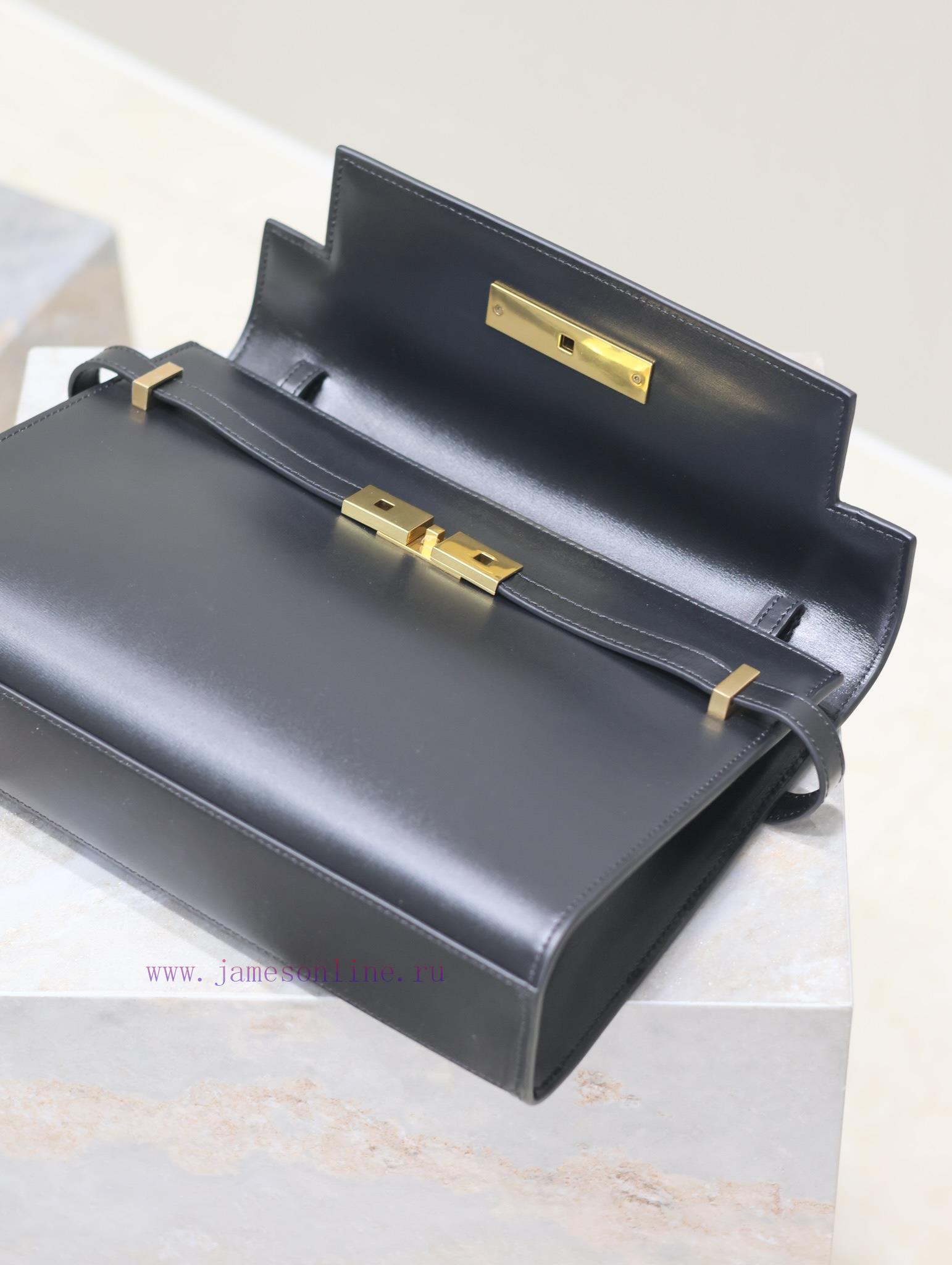 Yves Saint Laurent Bags Black gold buckleManhattan_29cmThe flip Manhattan baguette bag changes the classic logo of t 1p4e3dro - Image 8