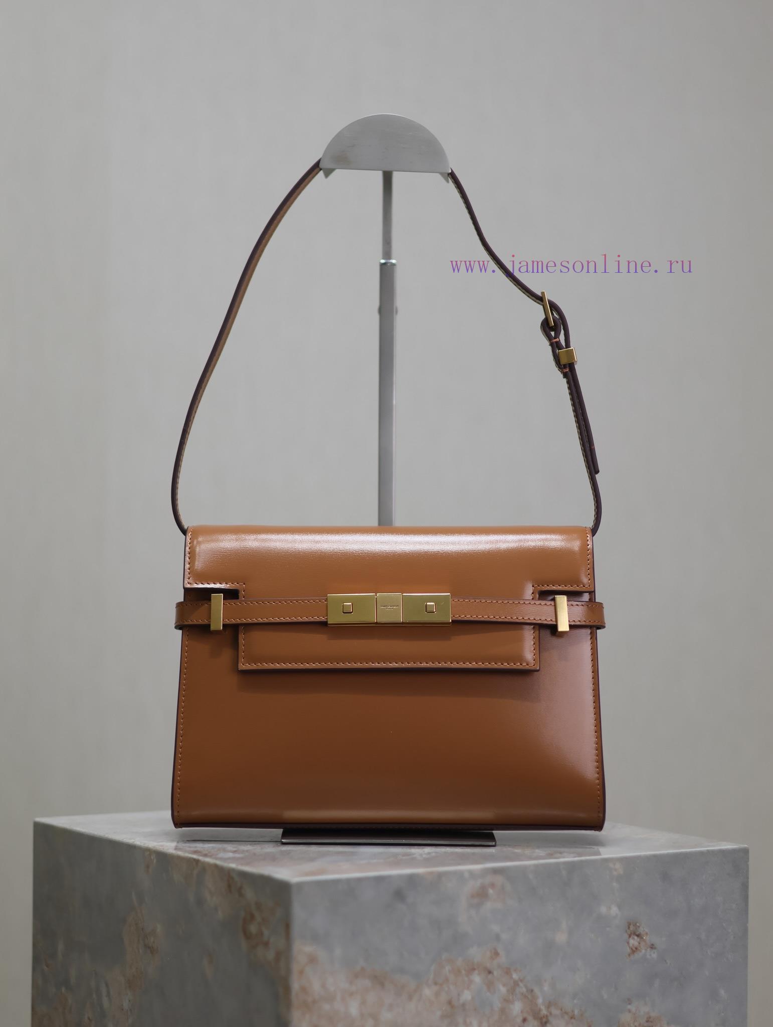 Yves Saint Laurent Bags Earth Gold BuckleManhattan_24cmSynchronized with the new Manhattan baguette bag, small size xbhl1yzm - Image 2