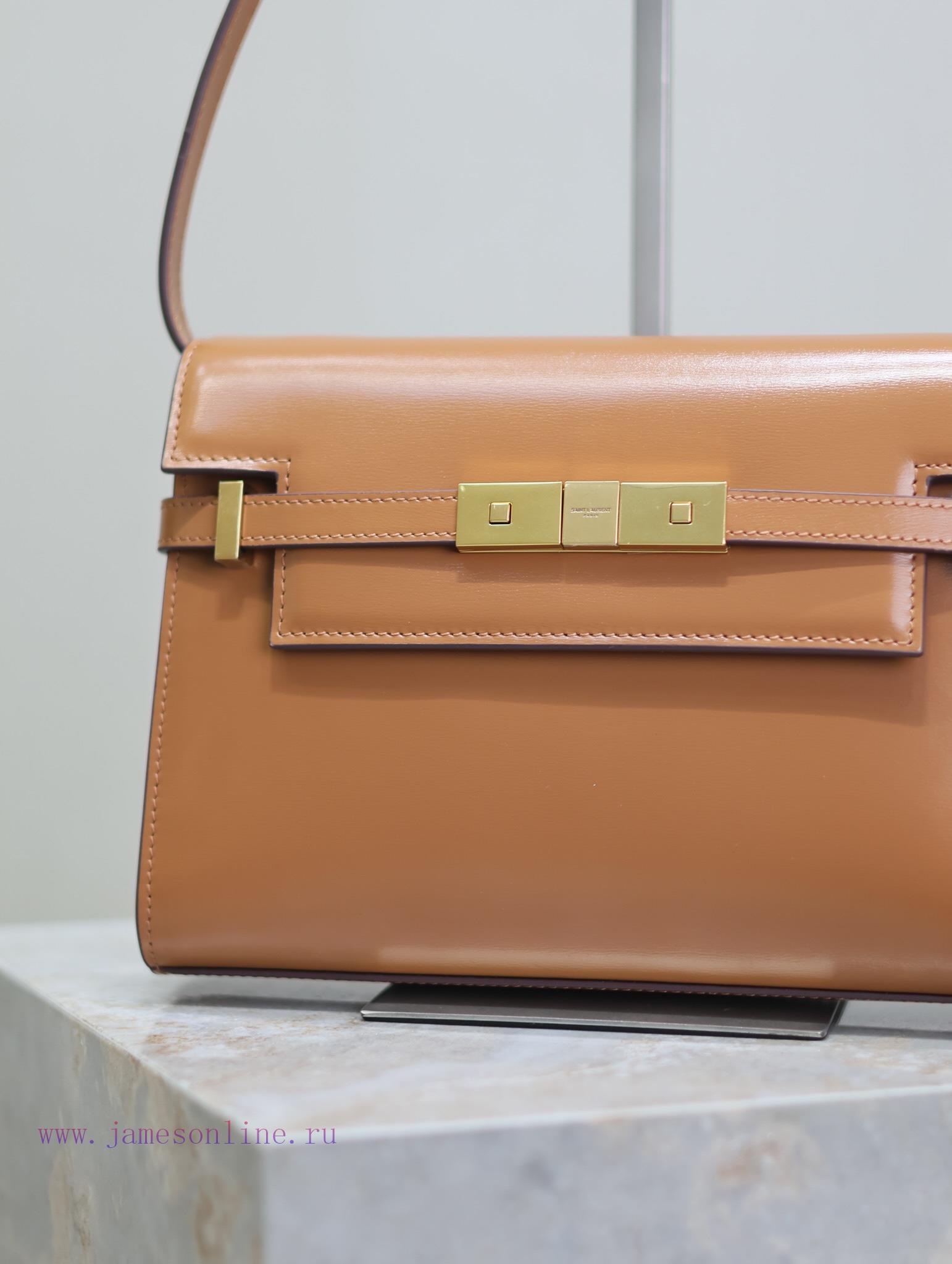 Yves Saint Laurent Bags Earth Gold BuckleManhattan_24cmSynchronized with the new Manhattan baguette bag, small size xbhl1yzm - Image 4