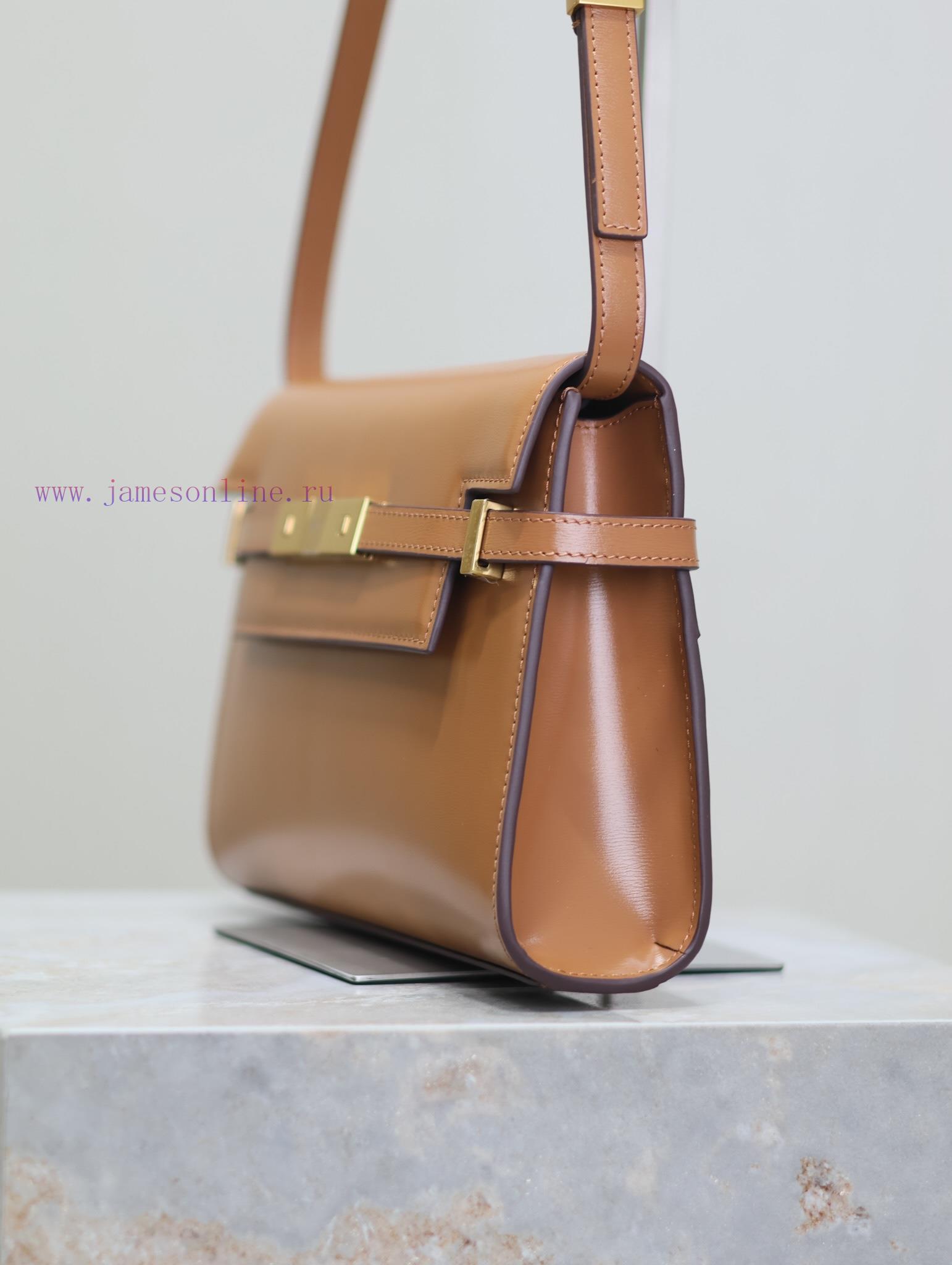 Yves Saint Laurent Bags Earth Gold BuckleManhattan_24cmSynchronized with the new Manhattan baguette bag, small size xbhl1yzm - Image 6