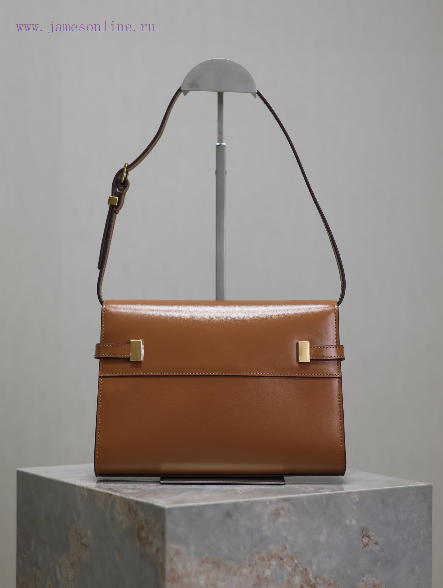 Yves Saint Laurent Bags Earth Gold BuckleManhattan_24cmSynchronized with the new Manhattan baguette bag, small size xbhl1yzm - Image 7