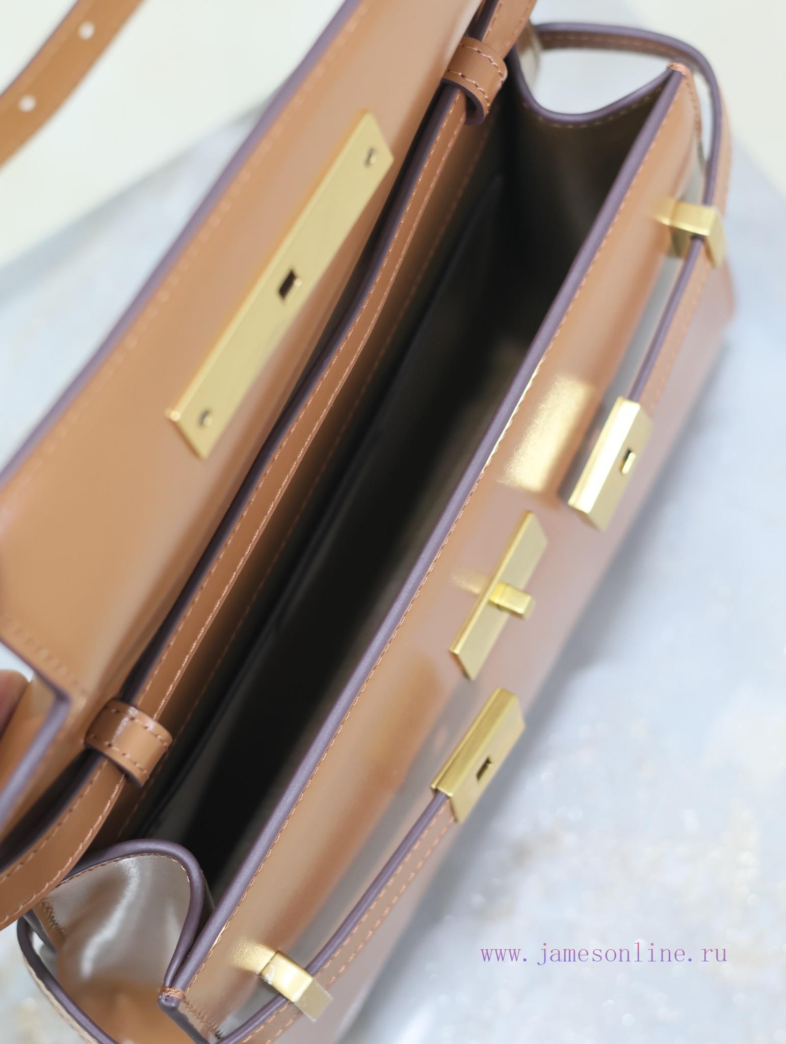 Yves Saint Laurent Bags Earth Gold BuckleManhattan_24cmSynchronized with the new Manhattan baguette bag, small size xbhl1yzm - Image 10
