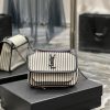 Yves Saint Laurent Bags Spring and summer cotton and linen stripes paired with leather for a la look 🧏 ‍️Popular Nik 2ai2rmmw