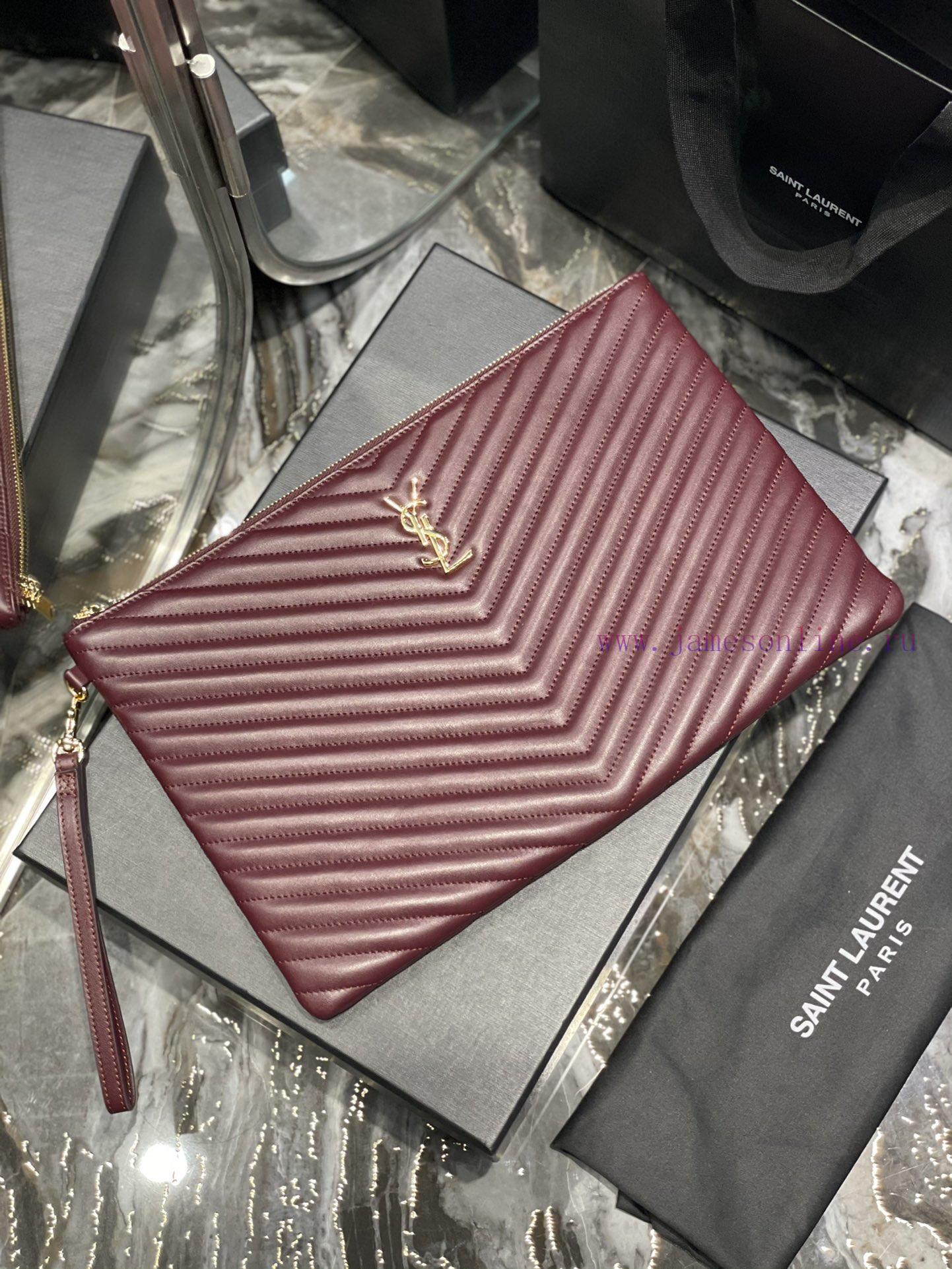 Yves Saint Laurent Bags 𝑴𝒐𝒏𝒐𝒈𝒓𝒂𝒎 Jacquard splicing file handbag, made of original calf leather satin lining, top zip jy0t8dnz