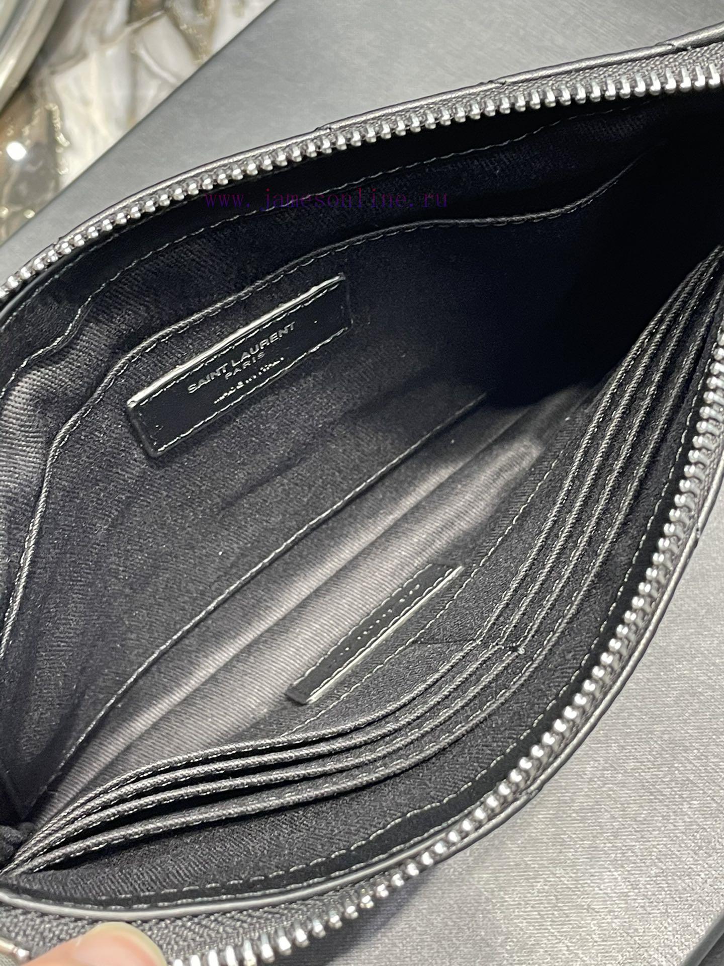 Yves Saint Laurent Bags 𝑴𝒐𝒏𝒐𝒈𝒓𝒂𝒎 Jacquard splicing file handbag, made of original calf leather satin lining, top zip 54f4aciv - Image 9