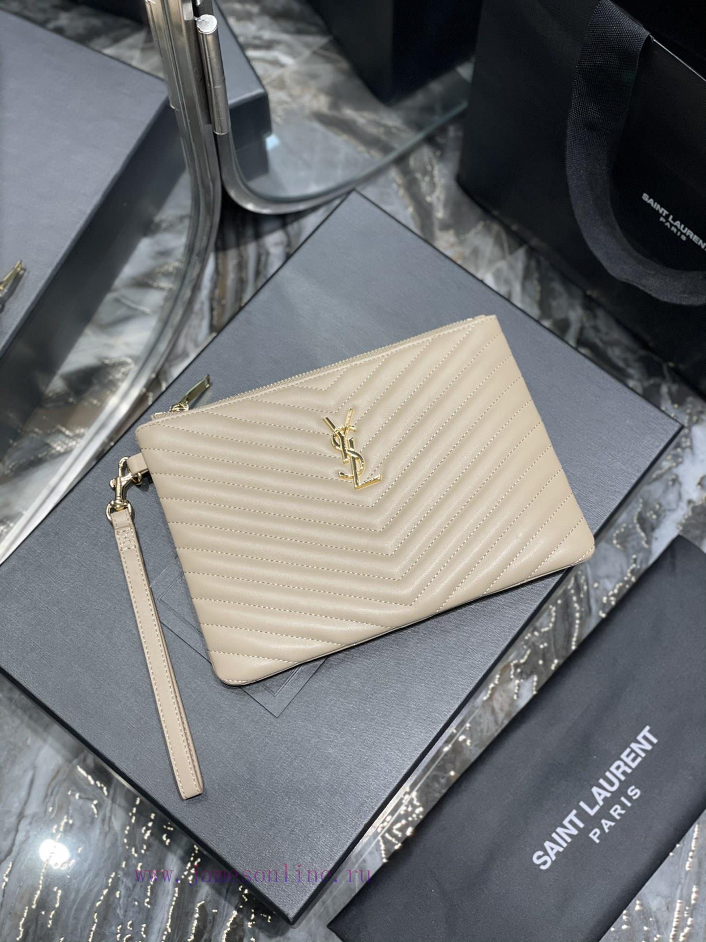 Yves Saint Laurent Bags 𝑴𝒐𝒏𝒐𝒈𝒓𝒂𝒎 Jacquard splicing file handbag, made of original calf leather satin lining, top zip mlxt2hk7