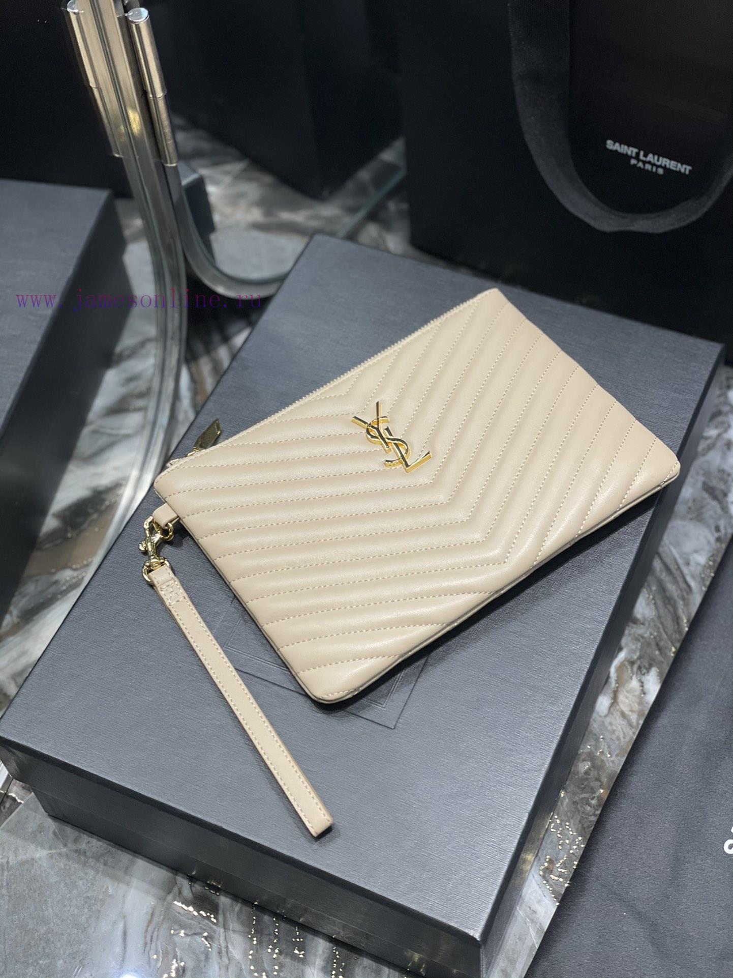 Yves Saint Laurent Bags 𝑴𝒐𝒏𝒐𝒈𝒓𝒂𝒎 Jacquard splicing file handbag, made of original calf leather satin lining, top zip mlxt2hk7 - Image 3
