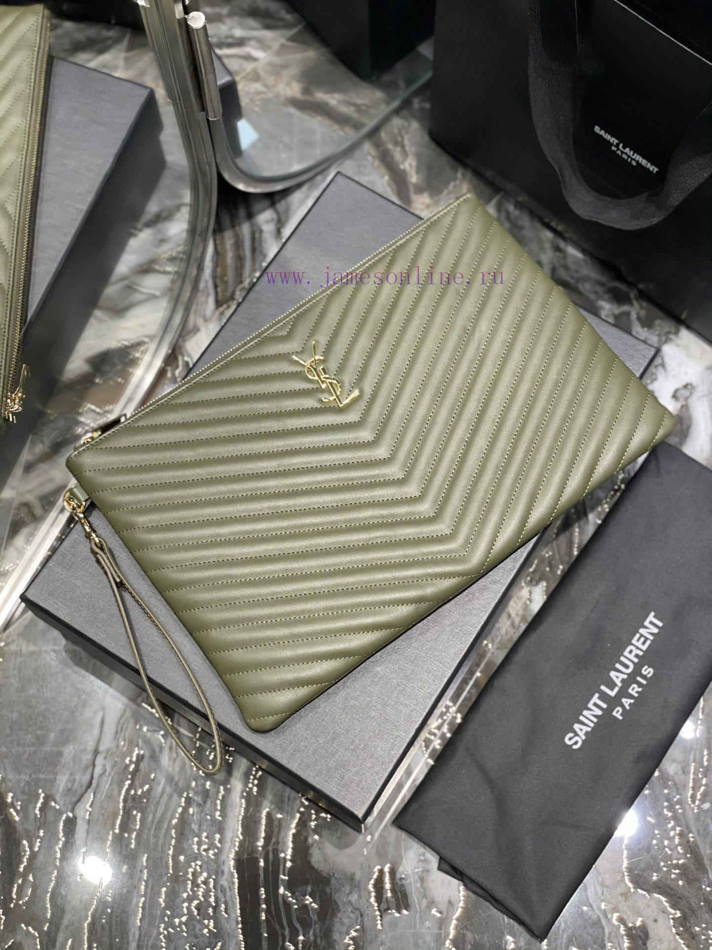 Yves Saint Laurent Bags 𝑴𝒐𝒏𝒐𝒈𝒓𝒂𝒎 Jacquard splicing file handbag, made of original calf leather satin lining, top zip 8dzy8fvk - Image 2
