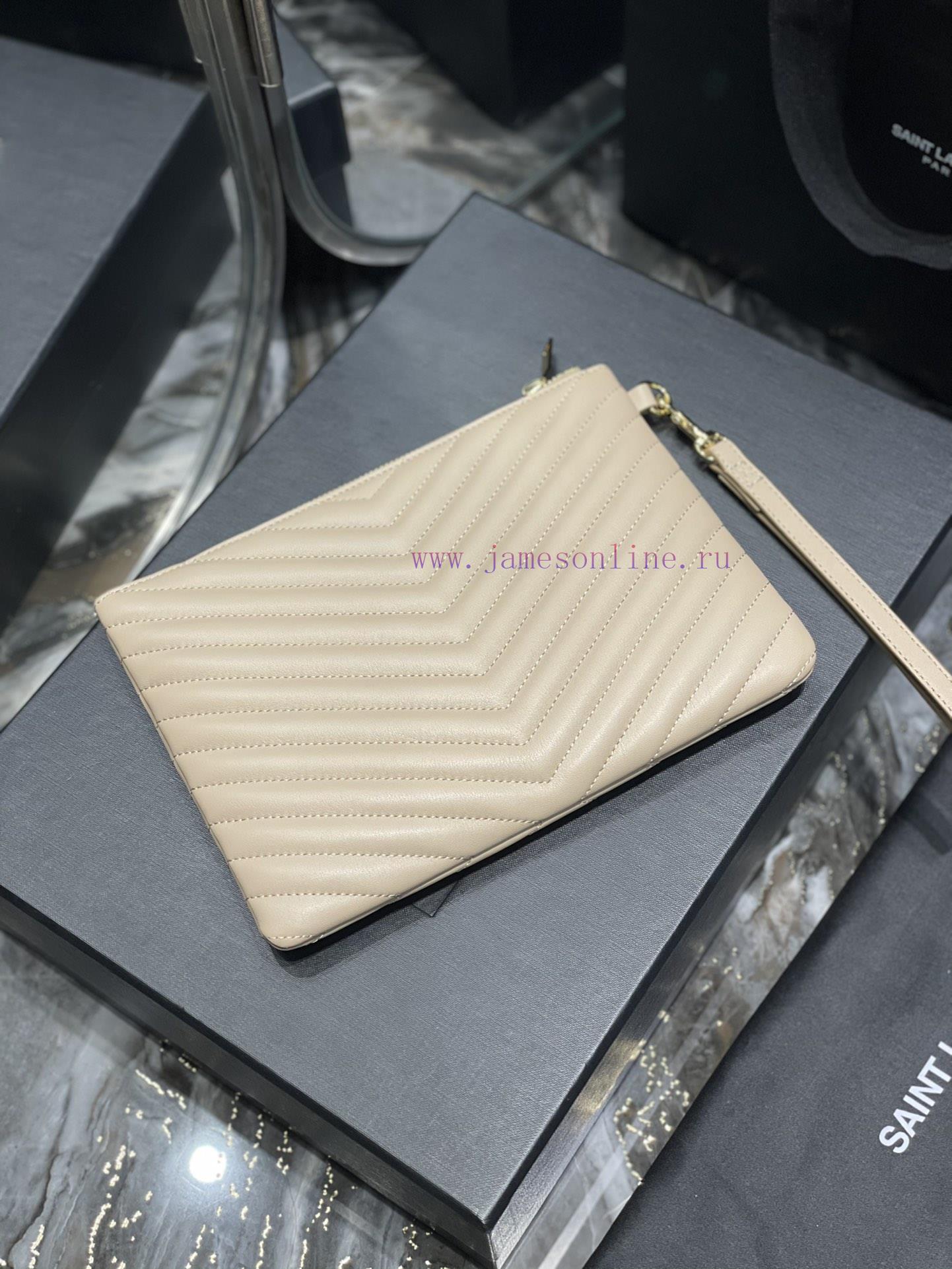 Yves Saint Laurent Bags 𝑴𝒐𝒏𝒐𝒈𝒓𝒂𝒎 Jacquard splicing file handbag, made of original calf leather satin lining, top zip mlxt2hk7 - Image 10