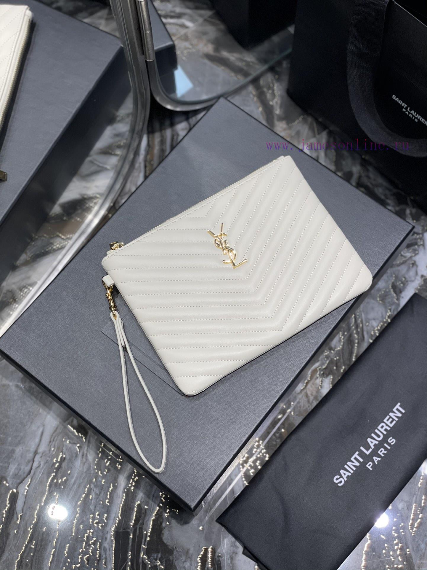Yves Saint Laurent Bags 𝑴𝒐𝒏𝒐𝒈𝒓𝒂𝒎 Jacquard splicing file handbag, made of original calf leather satin lining, top zip pi6utbay - Image 2