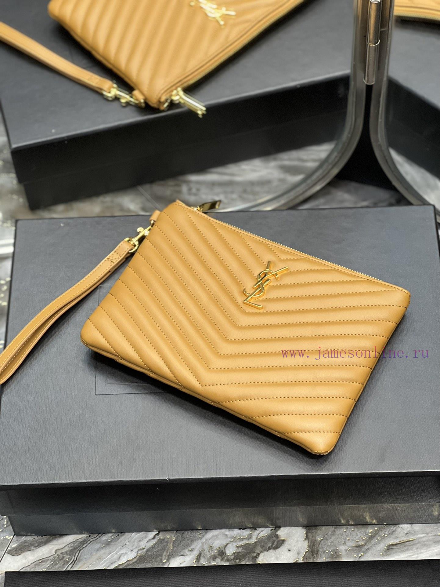 Yves Saint Laurent Bags 𝑴𝒐𝒏𝒐𝒈𝒓𝒂𝒎 Jacquard splicing file handbag, made of original calf leather satin lining, top zip l0c63nor - Image 3