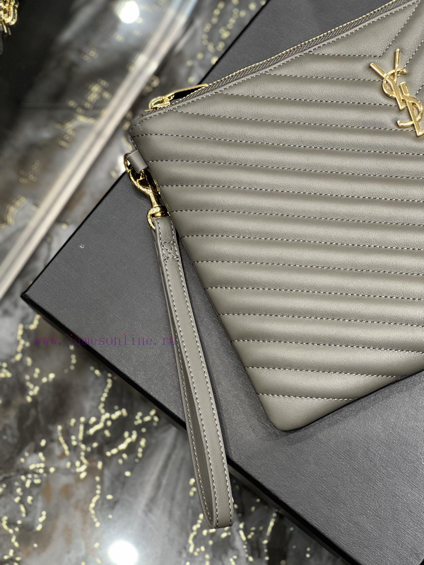 Yves Saint Laurent Bags 𝑴𝒐𝒏𝒐𝒈𝒓𝒂𝒎 Jacquard splicing file handbag, made of original calf leather satin lining, top zip m6g59aol - Image 6