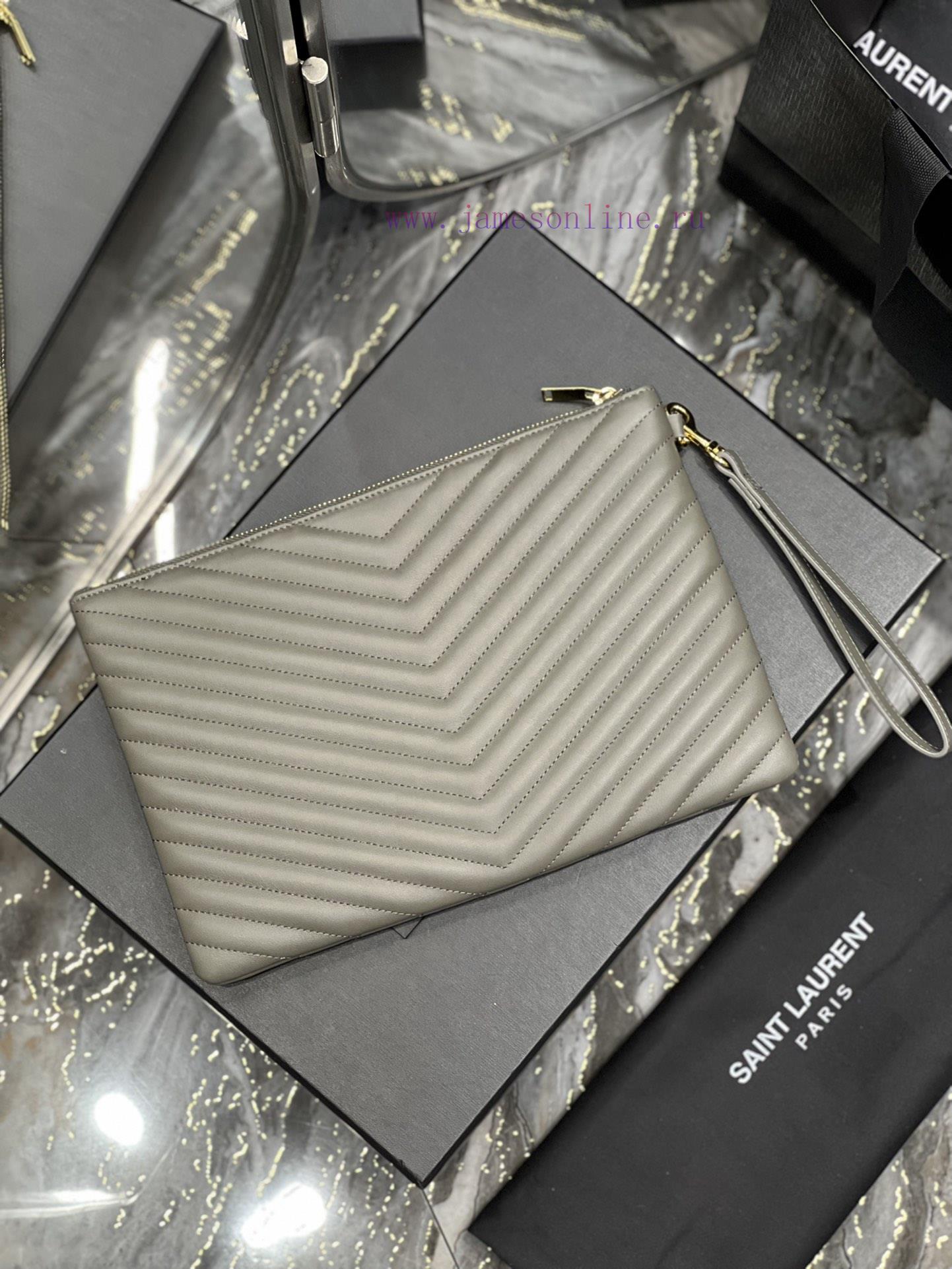 Yves Saint Laurent Bags 𝑴𝒐𝒏𝒐𝒈𝒓𝒂𝒎 Jacquard splicing file handbag, made of original calf leather satin lining, top zip m6g59aol - Image 9