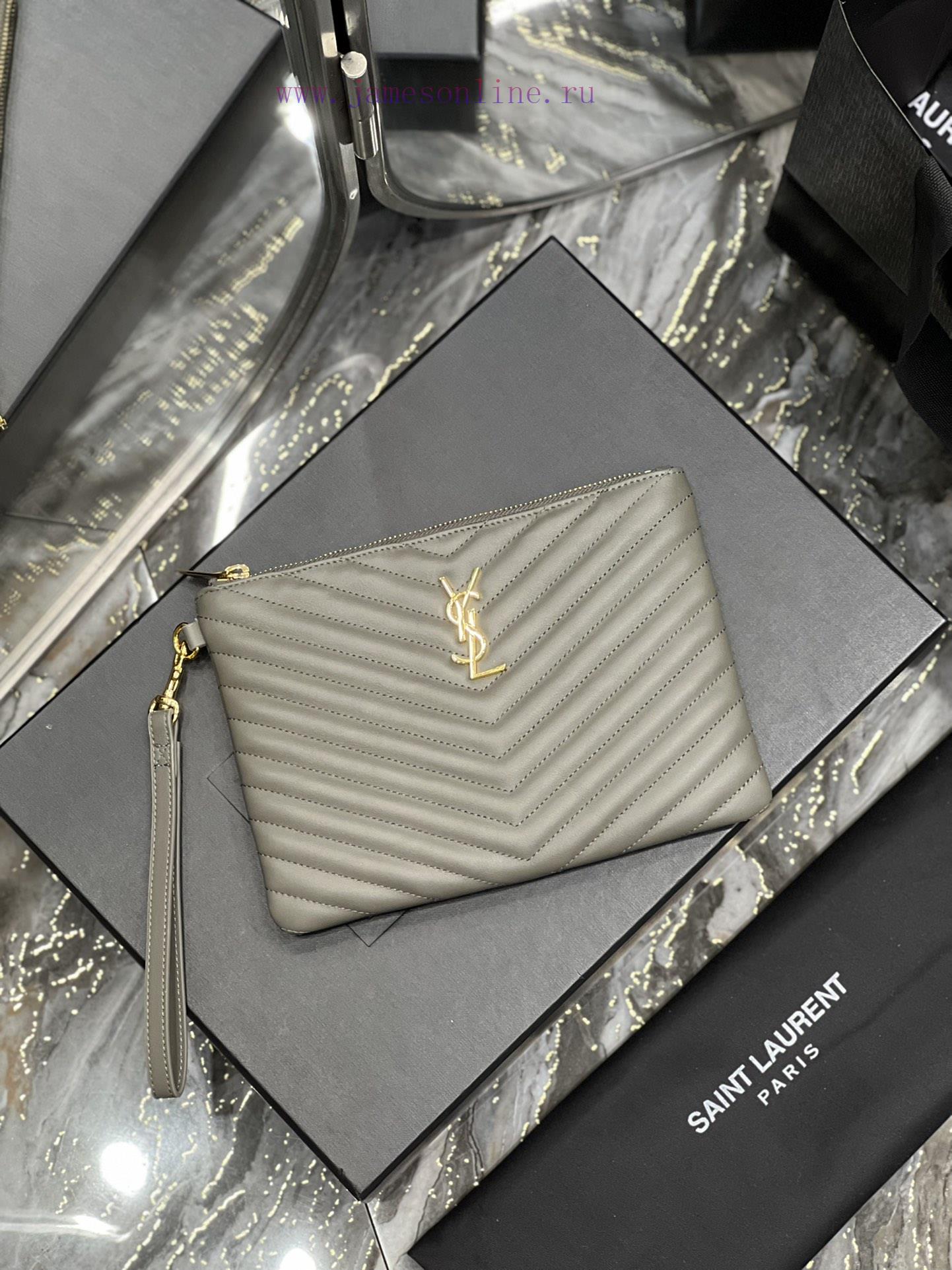 Yves Saint Laurent Bags 𝑴𝒐𝒏𝒐𝒈𝒓𝒂𝒎 Jacquard splicing file handbag, made of original calf leather satin lining, top zip l7bj1y5m - Image 2