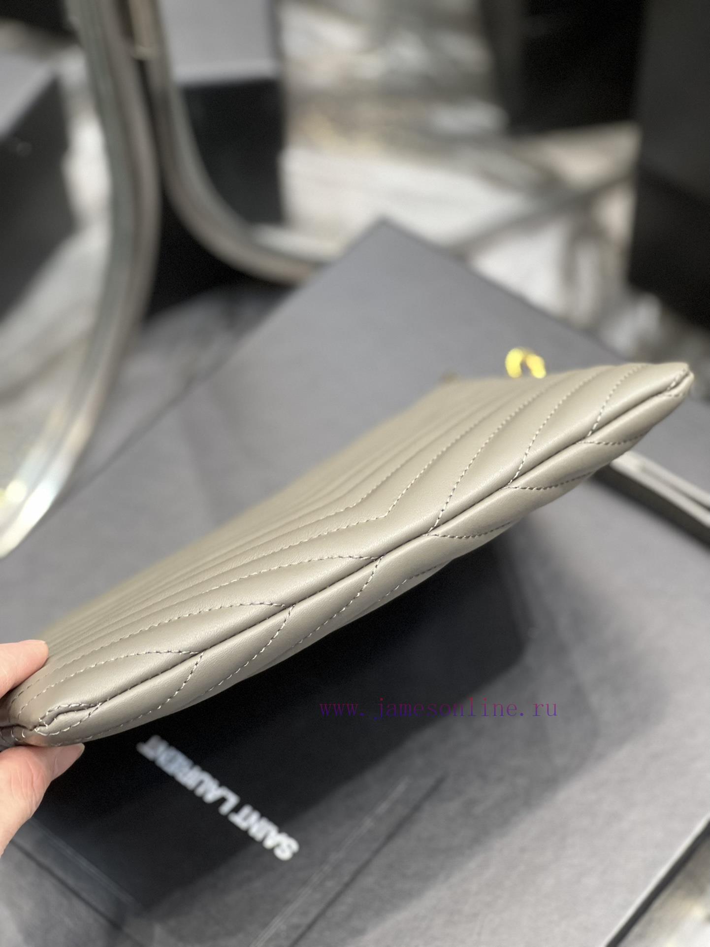 Yves Saint Laurent Bags 𝑴𝒐𝒏𝒐𝒈𝒓𝒂𝒎 Jacquard splicing file handbag, made of original calf leather satin lining, top zip l7bj1y5m - Image 9