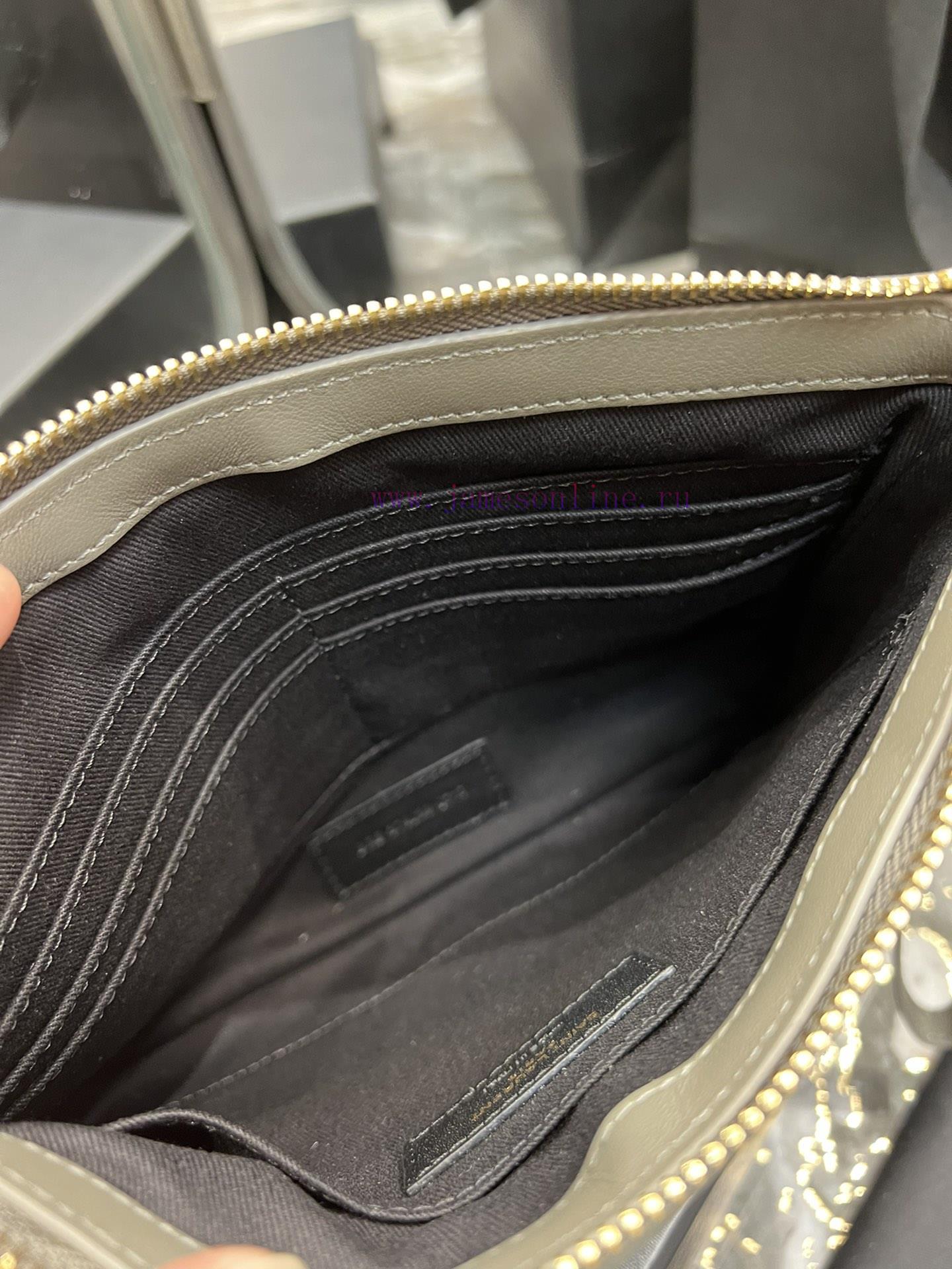 Yves Saint Laurent Bags 𝑴𝒐𝒏𝒐𝒈𝒓𝒂𝒎 Jacquard splicing file handbag, made of original calf leather satin lining, top zip l7bj1y5m - Image 10