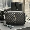 Yves Saint Laurent Bags NewLou Camera Bag - Black Silver BuckleTop level imported Italian cowhide camera bag. Hong K jqr4apua