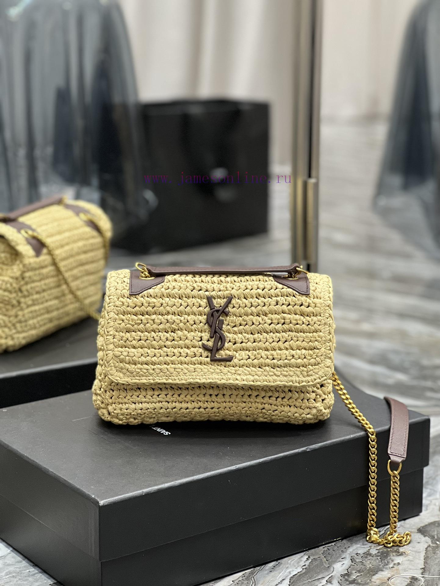 Yves Saint Laurent Bags Quick drop of woven bagsNiki woven bag to la~Full of artistic atmosphere, the Lafite grass w j4il56tn