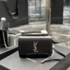 Yves Saint Laurent Bags 𝑺𝒖𝒏𝒔𝒆𝒕 𝑾𝒐𝒄 Black silver buckle toothpick pattern_Here comes the new sunset bag with toothpi 9g5tc382