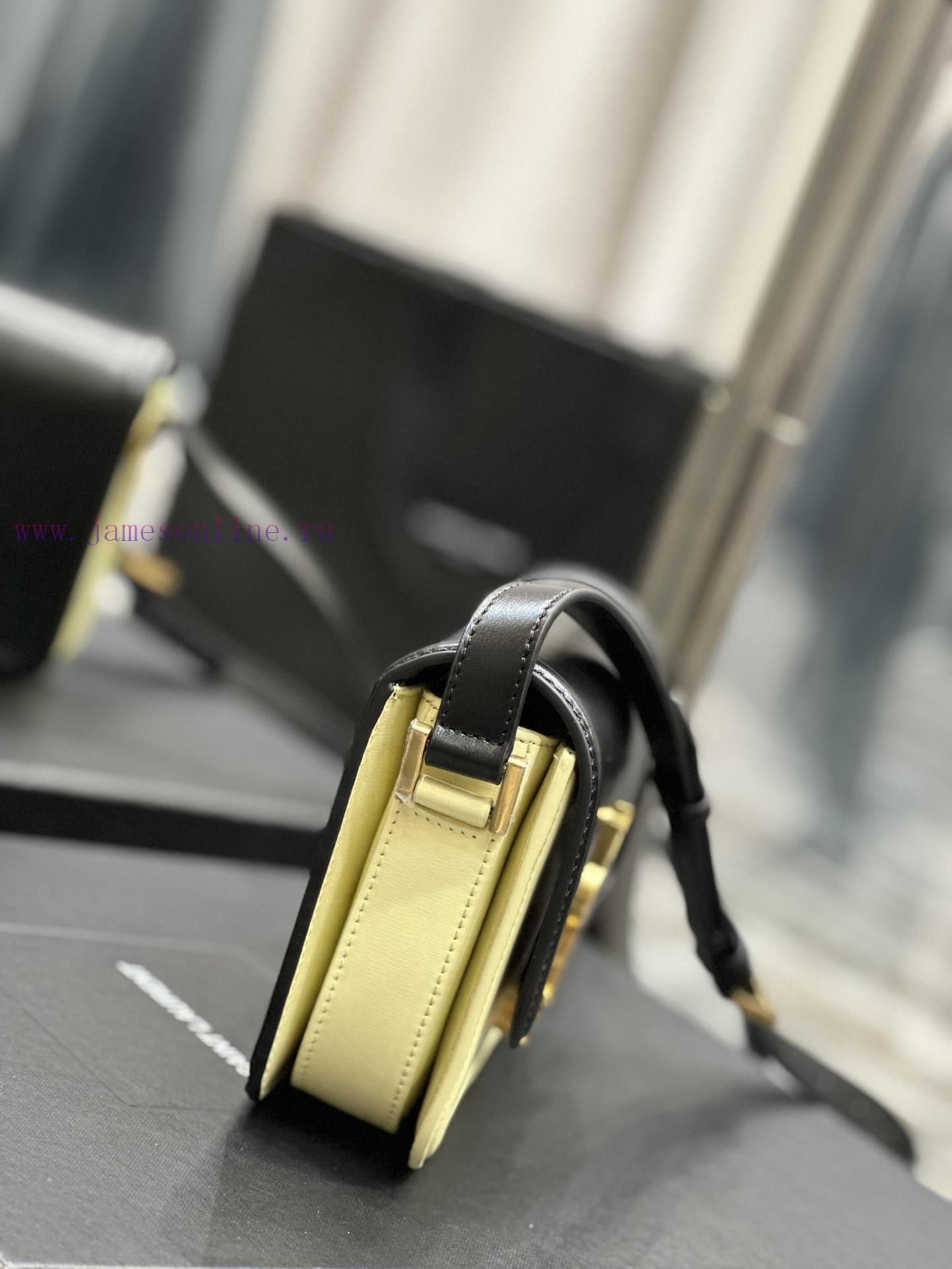 Yves Saint Laurent Bags 𝑺𝑶𝑳𝑭𝑬𝑹𝑰𝑵𝑶 𝑩𝑶𝑿 Black milk yellow gold button_19cmMust be popular, it conquered the entire fas 2r4g7bl2 - Image 6
