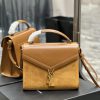 Yves Saint Laurent Bags _CASSANDRA_ Paired with suede briefcaseThe combination of different materials adds a sense o lim5uyj9