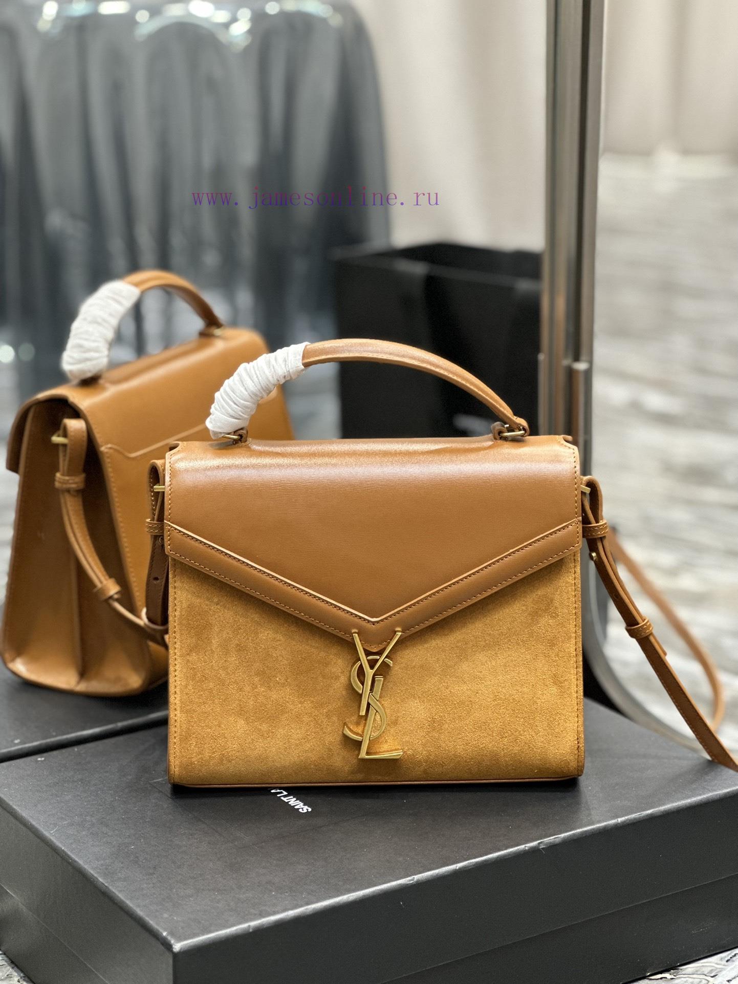 Yves Saint Laurent Bags _CASSANDRA_ Paired with suede briefcaseThe combination of different materials adds a sense o lim5uyj9