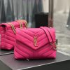 Yves Saint Laurent Bags ▪ 𝑳𝑶𝑼𝑳𝑶𝑼  ▪  New colorRose red gold buckle_The latest upgraded version of LOULOU small, imp 9bsmisi9