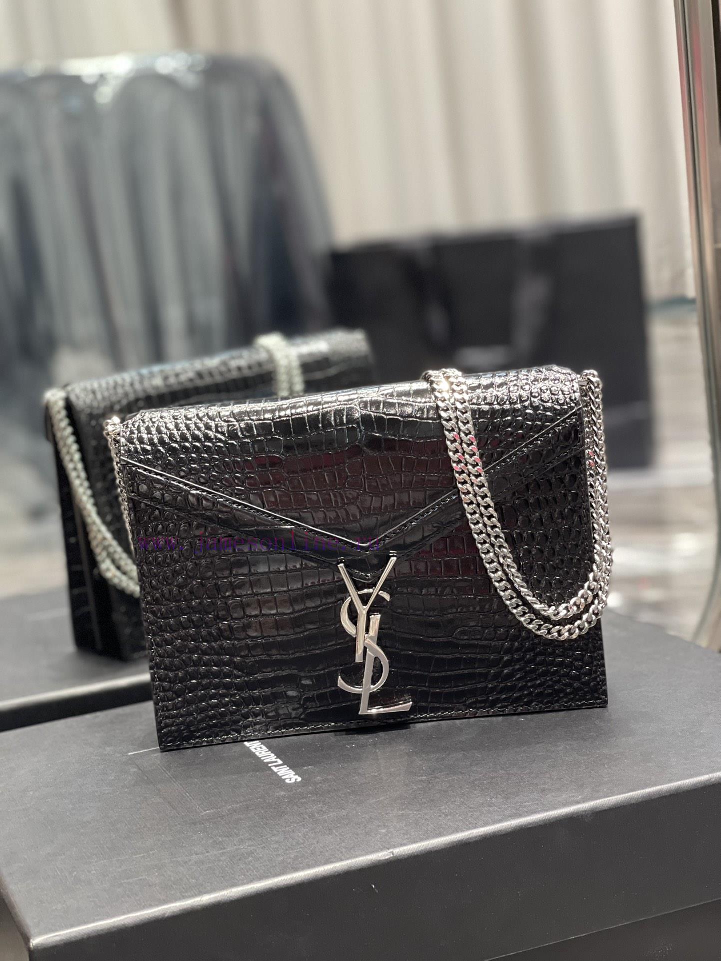 Yves Saint Laurent Bags 𝑪𝑨𝑺𝑺𝑨𝑵𝑫𝑹𝑨 _ Crocodile patterned cowhideThe latest synchronized CASSANDRA Italian imported cr 2jgz15p7