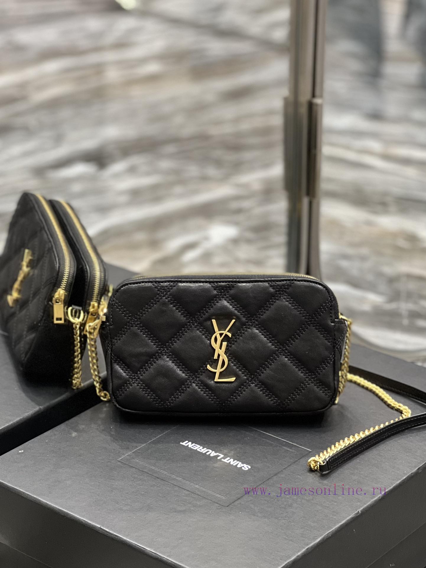 Yves Saint Laurent Bags The latest BECKY diamond stitched double zipper clutch is made of delicate original sheepski dfbtg93u