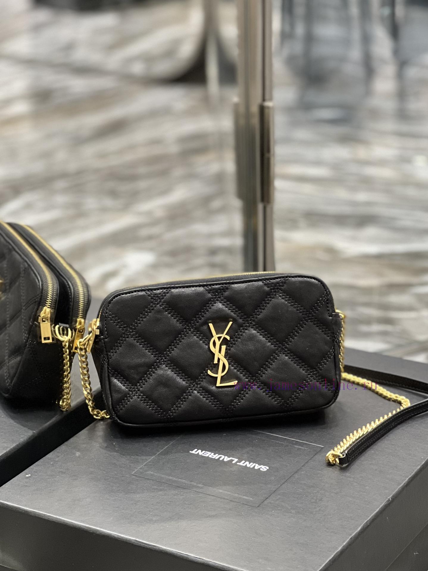 Yves Saint Laurent Bags The latest BECKY diamond stitched double zipper clutch is made of delicate original sheepski dfbtg93u - Image 3