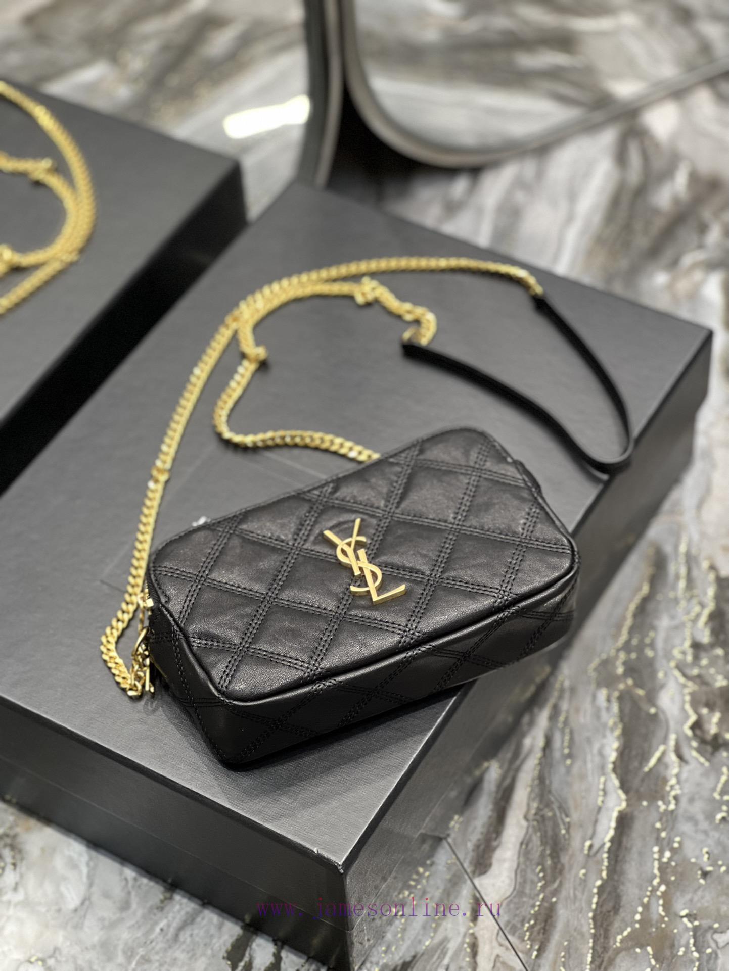 Yves Saint Laurent Bags The latest BECKY diamond stitched double zipper clutch is made of delicate original sheepski dfbtg93u - Image 9