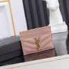 Yves Saint Laurent Bags SLoro Piana card clip credit clip metal interlocking YSL standard, jacquard embossed stitchi g617w0o2