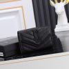 Yves Saint Laurent Bags SLoro Piana two fold short clip wallet card bag, original development, imported calf leather 0kyvup00