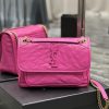 Yves Saint Laurent Bags Barbie Pink Pop Nikki NewBreakthrough in using used oil wax cowhide, the waxing effect is a o6bbpxnl