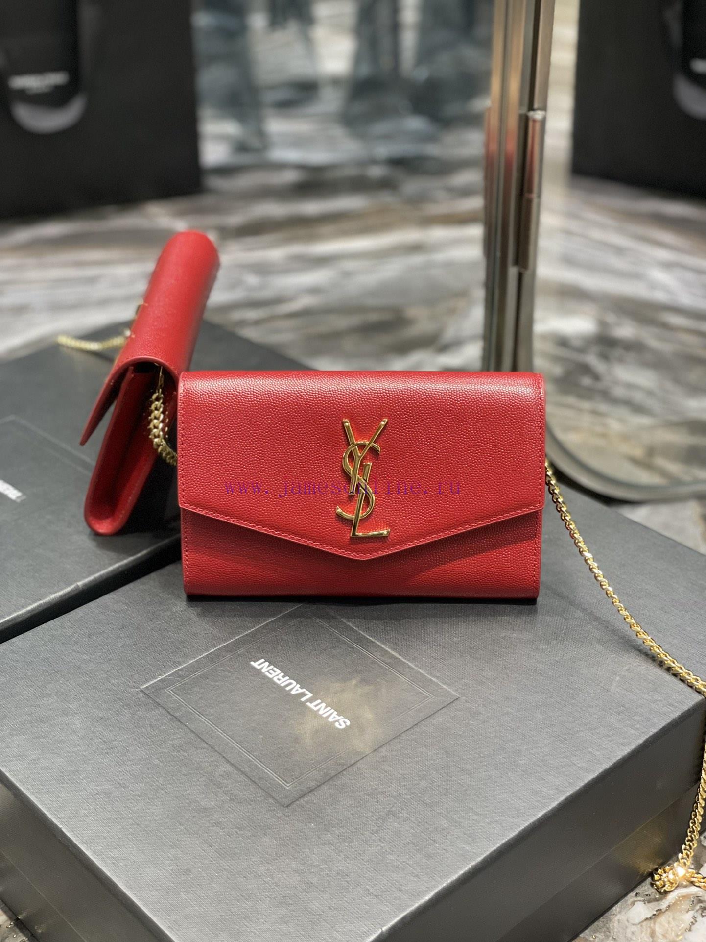 Yves Saint Laurent Bags 𝑈𝑝𝑡𝑜𝑤𝑛 _ Mini envelope packageThe most classic iconic metal logo, paired with a detachable c jbzbh1f6 - Image 3
