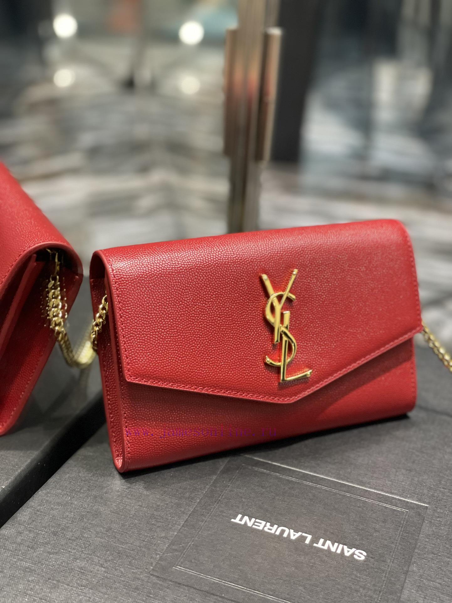 Yves Saint Laurent Bags 𝑈𝑝𝑡𝑜𝑤𝑛 _ Mini envelope packageThe most classic iconic metal logo, paired with a detachable c jbzbh1f6 - Image 4