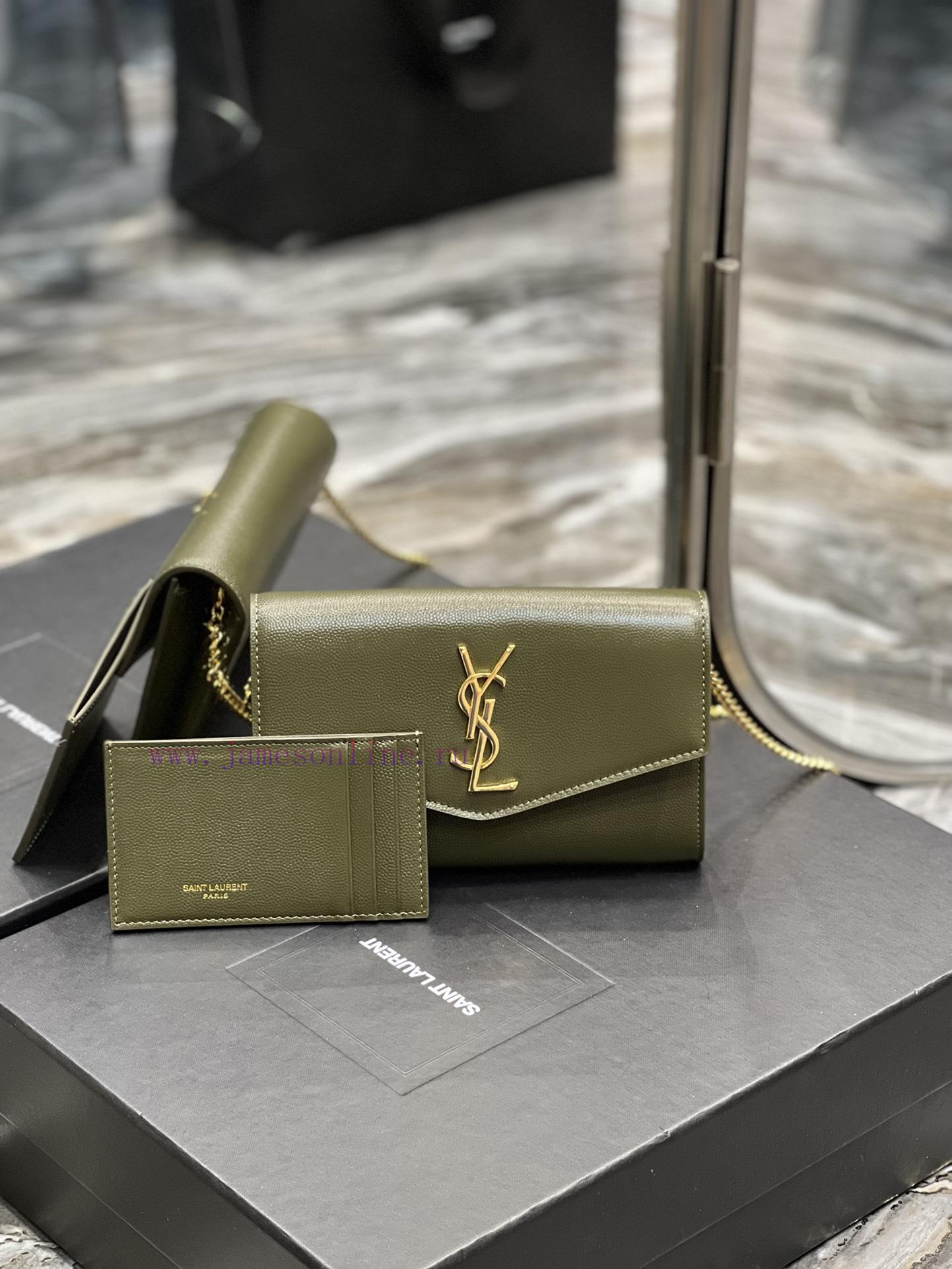 Yves Saint Laurent Bags 𝑈𝑝𝑡𝑜𝑤𝑛 _ Mini envelope packageThe most classic iconic metal logo, paired with a detachable c br0j67qf - Image 2