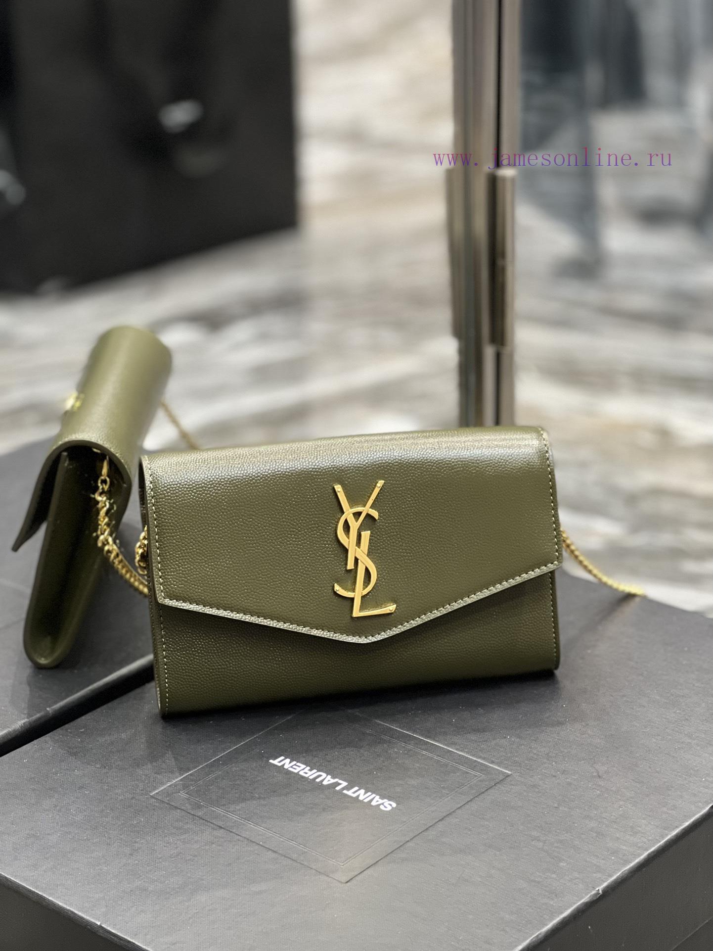 Yves Saint Laurent Bags 𝑈𝑝𝑡𝑜𝑤𝑛 _ Mini envelope packageThe most classic iconic metal logo, paired with a detachable c br0j67qf - Image 3