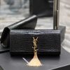 Yves Saint Laurent Bags Classic Kate_ HandbagBlack crocodile patterned gold buckle with tasselsThe classic flip styl d2wvgjz7