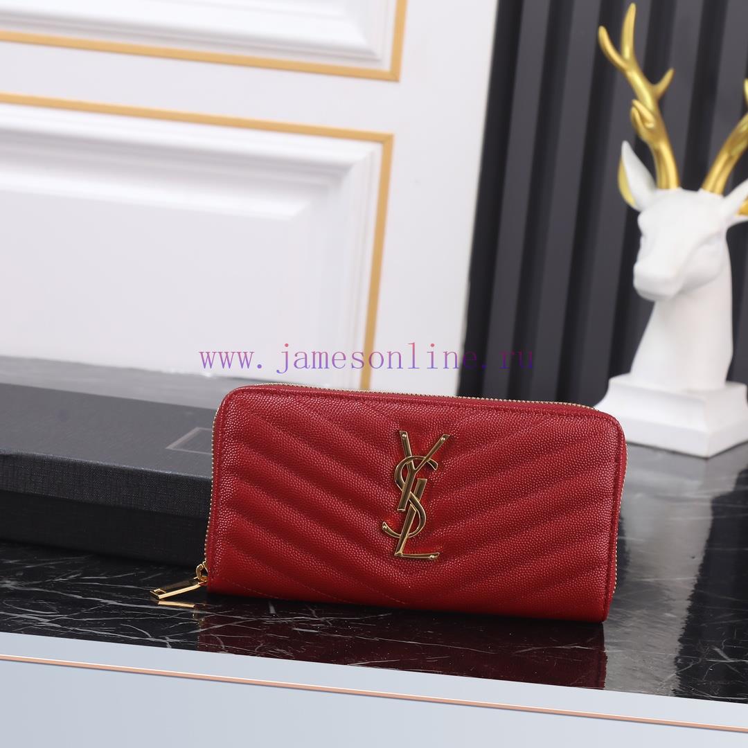 Yves Saint Laurent Bags Y's popular wallet, a brand new upgraded version of the V-line single pull model, is a top t 9xg7223p - Image 2