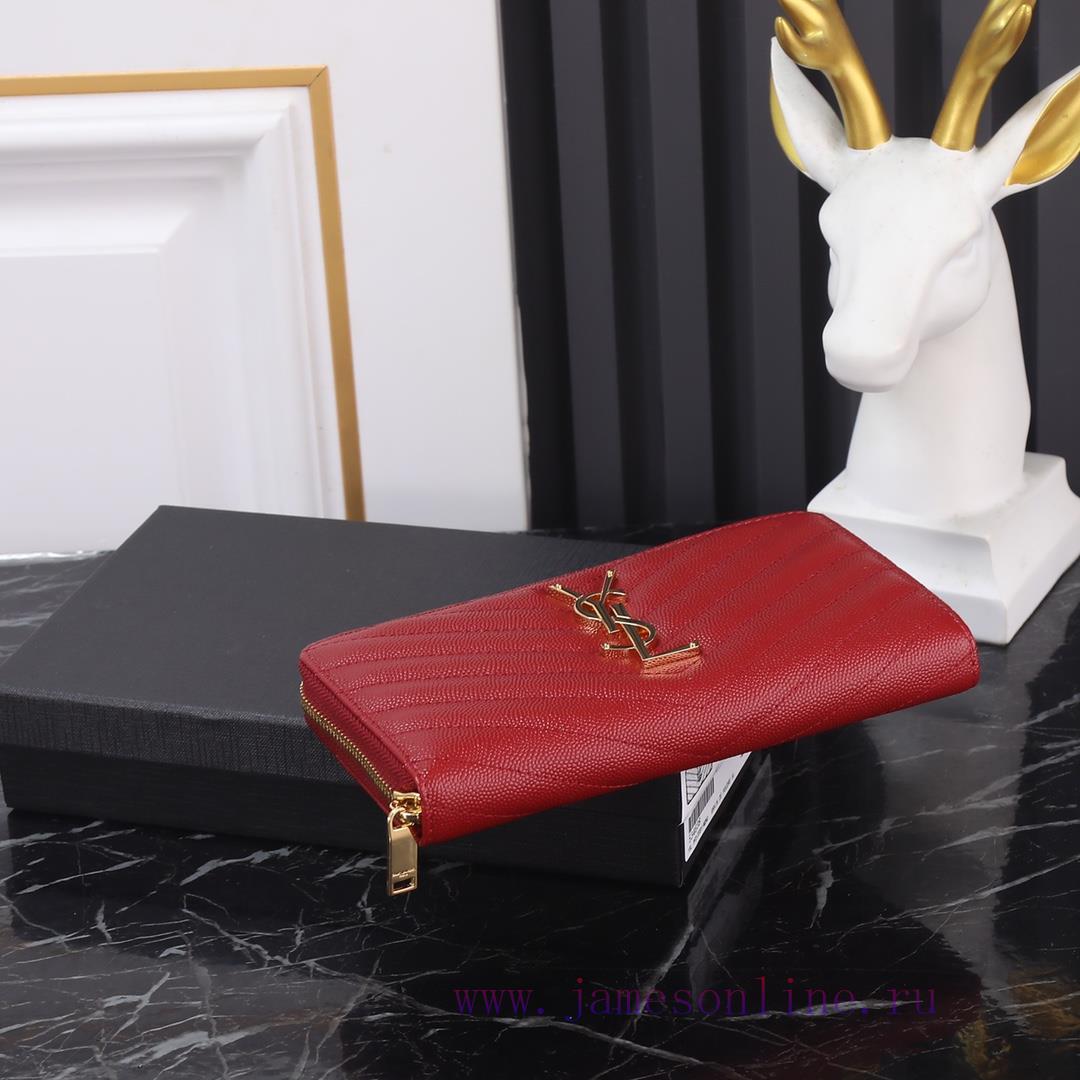 Yves Saint Laurent Bags Y's popular wallet, a brand new upgraded version of the V-line single pull model, is a top t 9xg7223p - Image 5