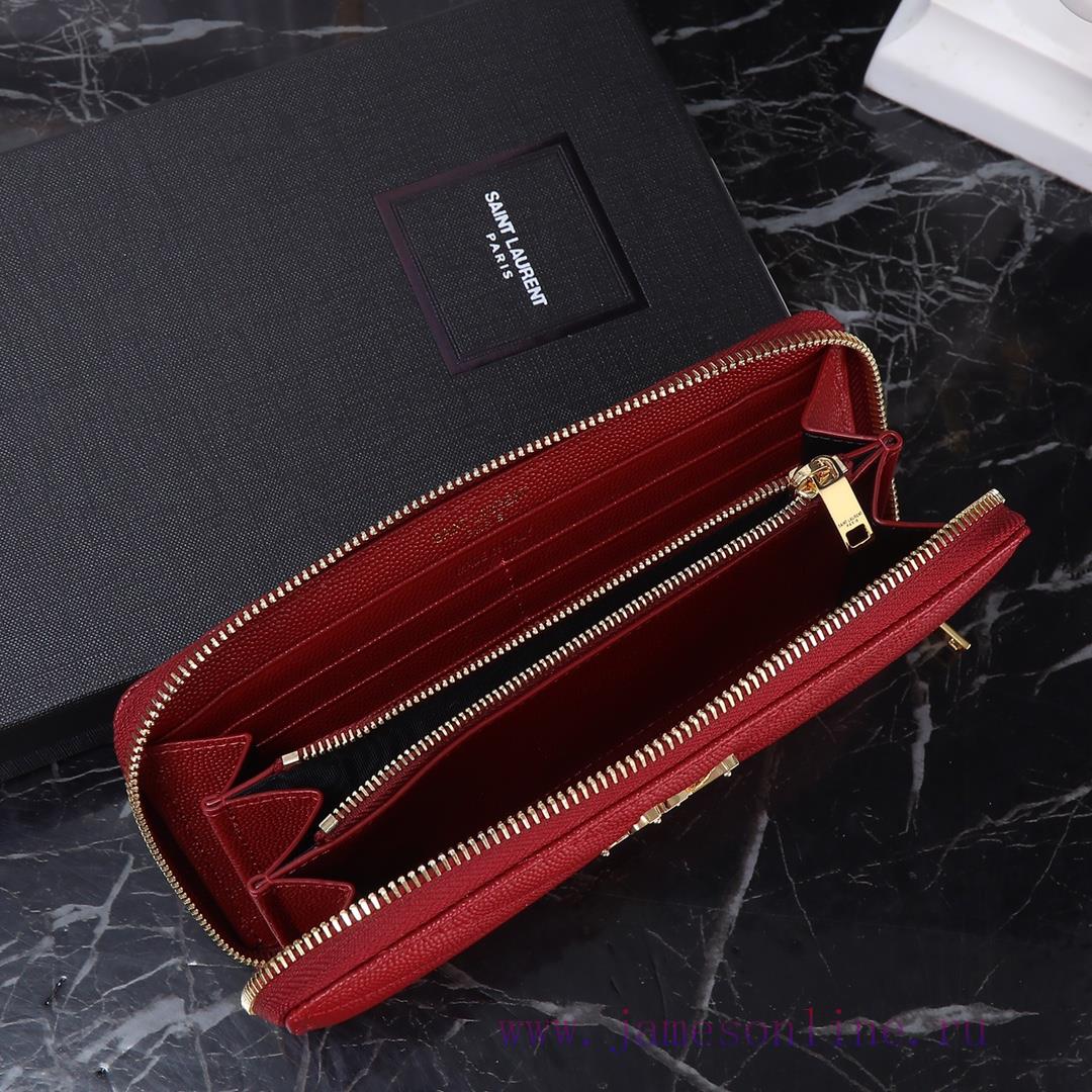 Yves Saint Laurent Bags Y's popular wallet, a brand new upgraded version of the V-line single pull model, is a top t 9xg7223p - Image 6