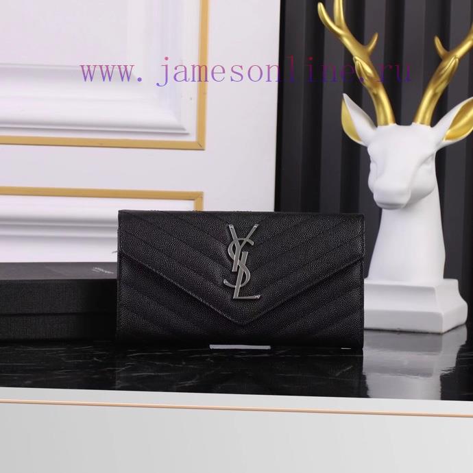 Yves Saint Laurent Bags Equipped with a complete set of the latest packagingY's envelope long clip is made of import 6xjxhy3s