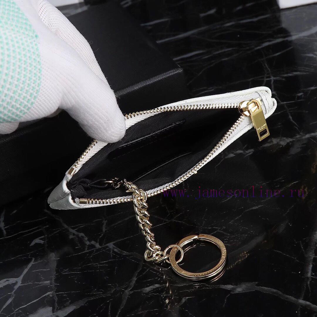 Yves Saint Laurent Bags The first key bag in the YSL series, featuring a V-shaped chain bag and a key ring with exqu wkwt09ez - Image 6